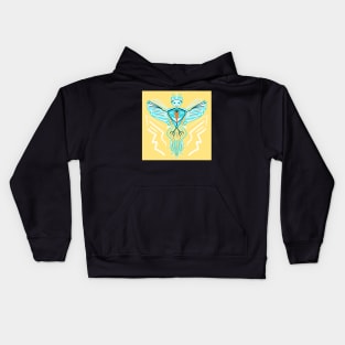 Turquoise Thunderbird Kids Hoodie